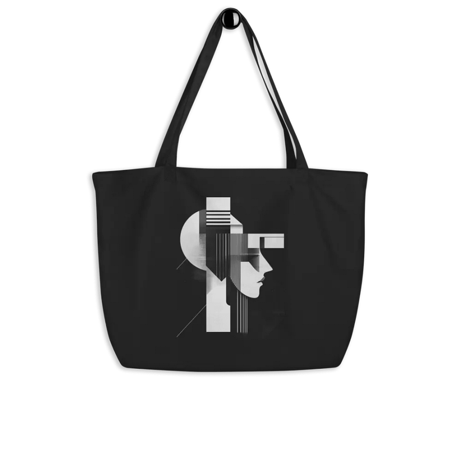 Abstract Persona 004 (Black) (Organic Cotton Tote) product image (4)