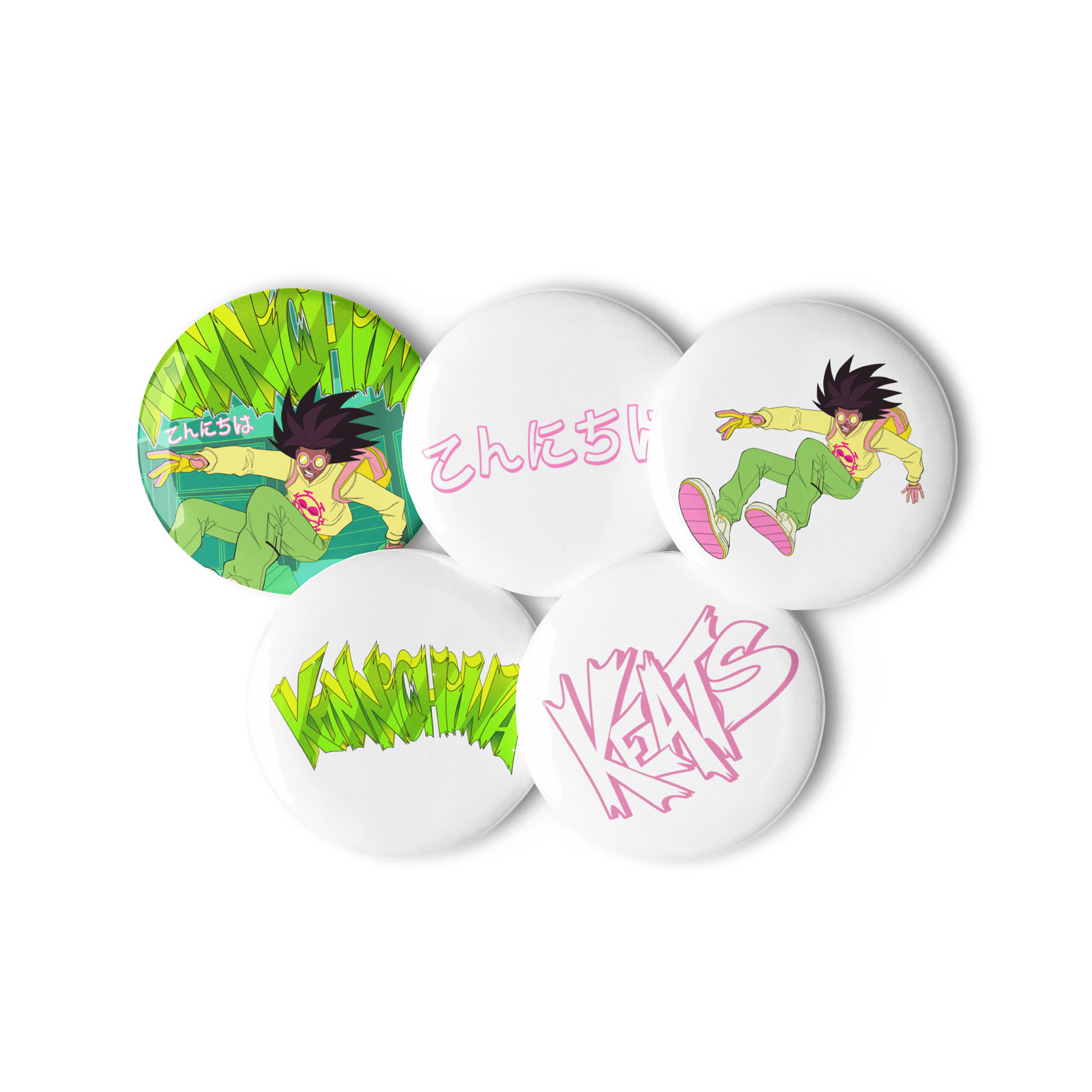 KONNICHIWA Assorted Pin Buttons product image (3)