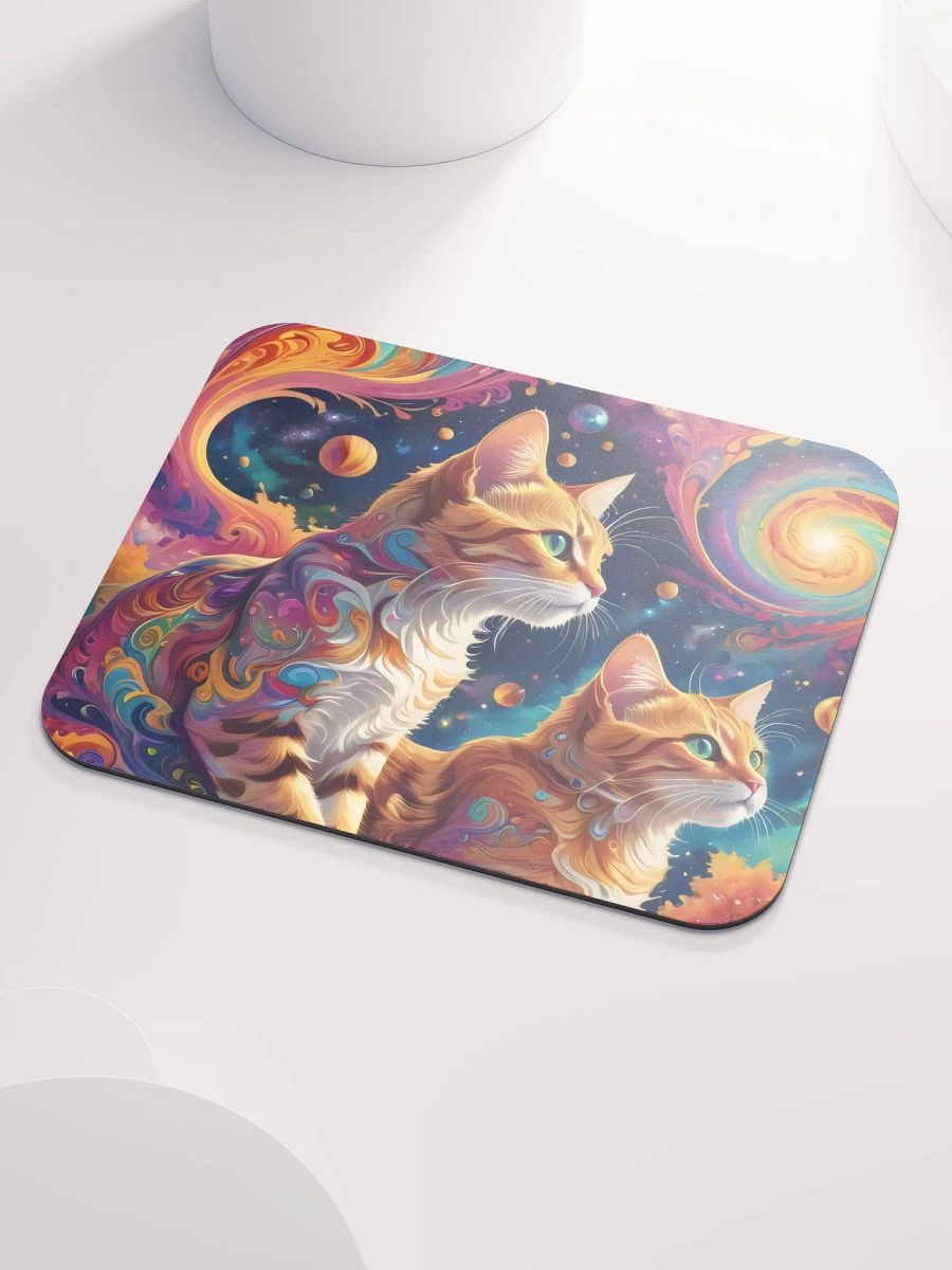 Space Cats Swirl Adventure Mouse Pad product image (4)