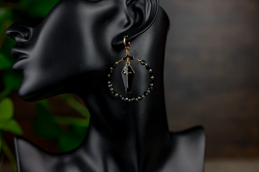 Black and Gold Coffin Hoop product image (2)