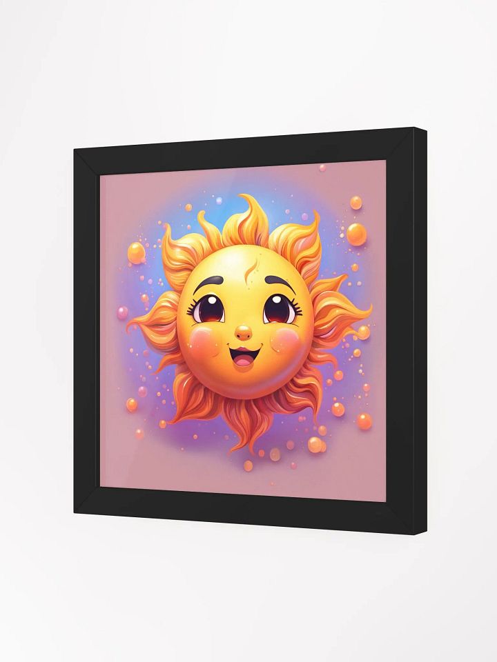 Framed Cute Sun Poster product image (2)