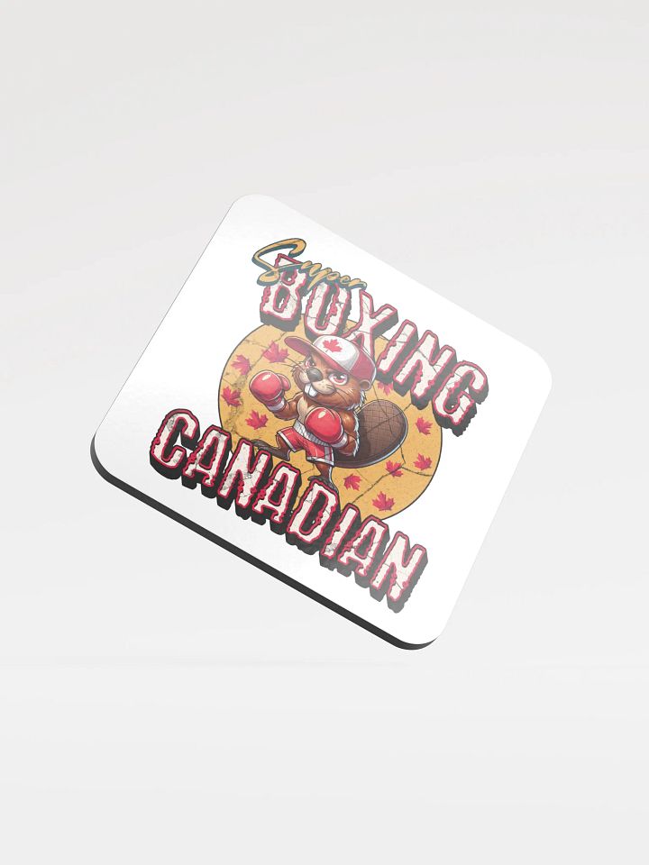 Super Boxing Canadian Beaver Maple Mauler Cork Coaster product image (2)