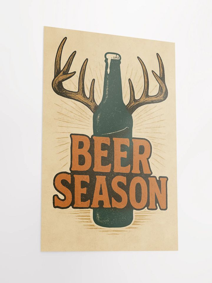 Beer Season Vintage Poster – Funny Outdoor Wall Art product image (4)