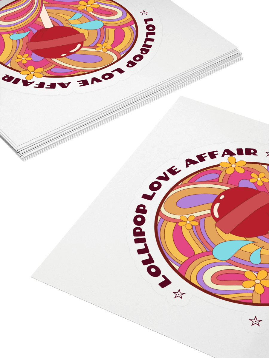 Lollipop Love Affair Kiss Cut Stickers product image (3)