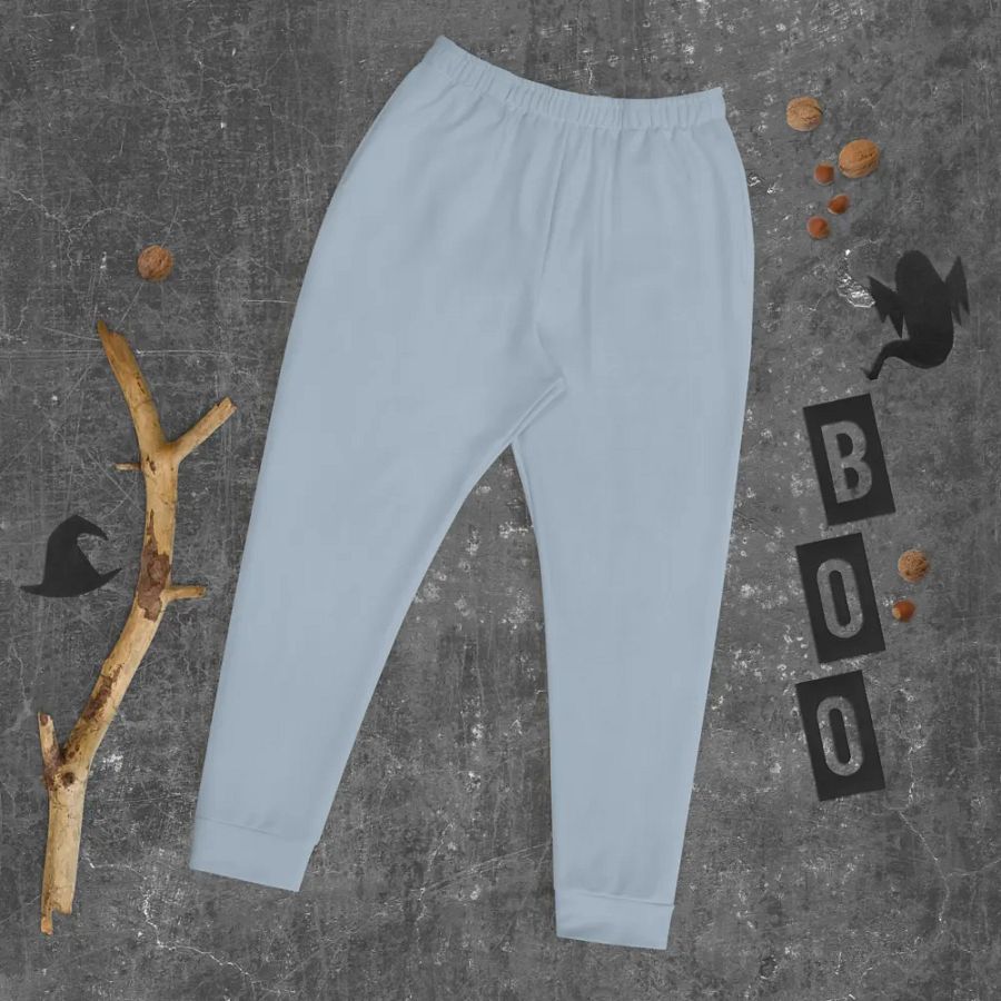 Plain Light Grayish Blue True Summer Recycled Polyester Premium Men's Joggers by Treasure Pie product image (9)