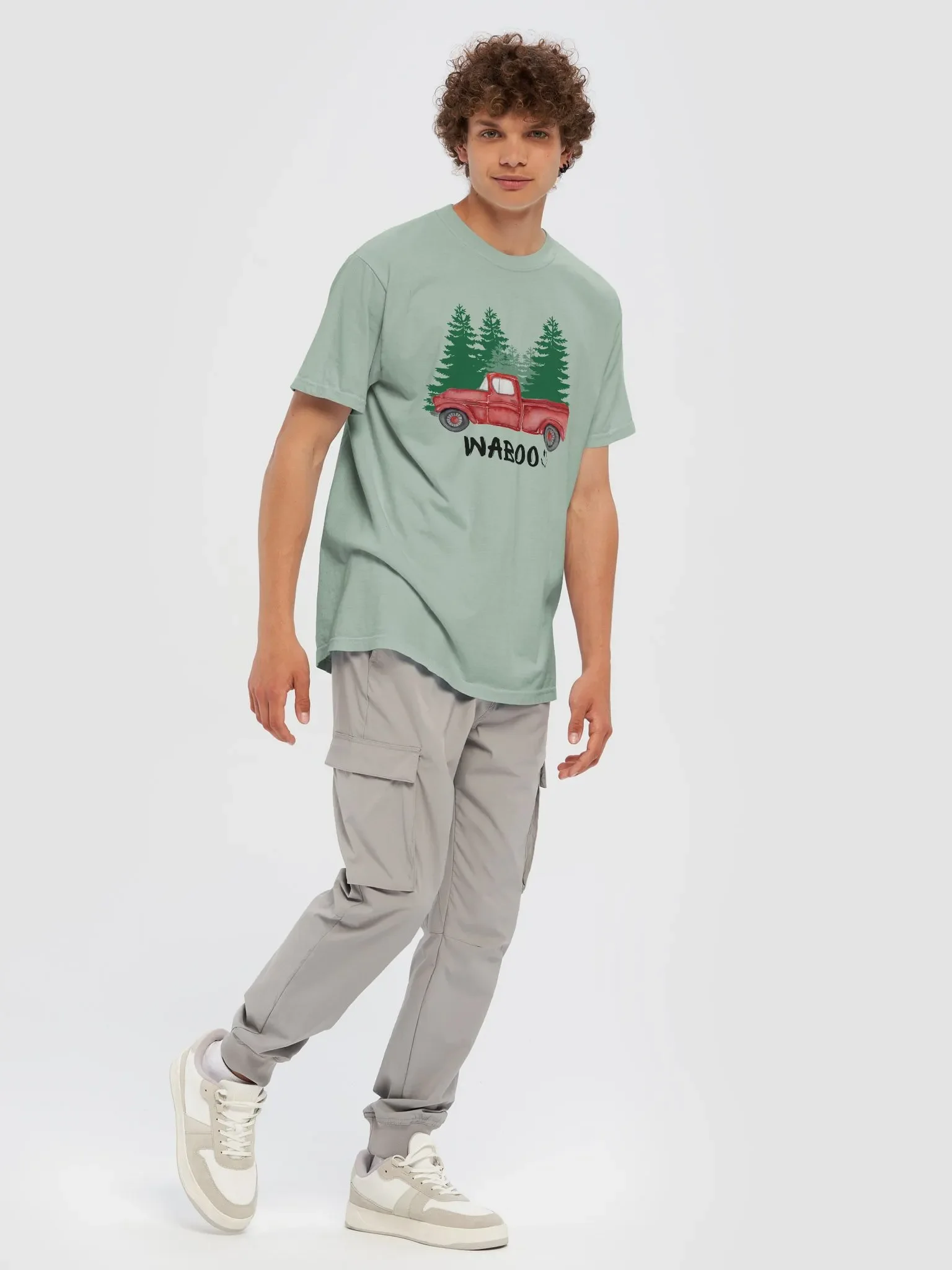 Vintage Truck Pine Tree T-Shirt product image (40)