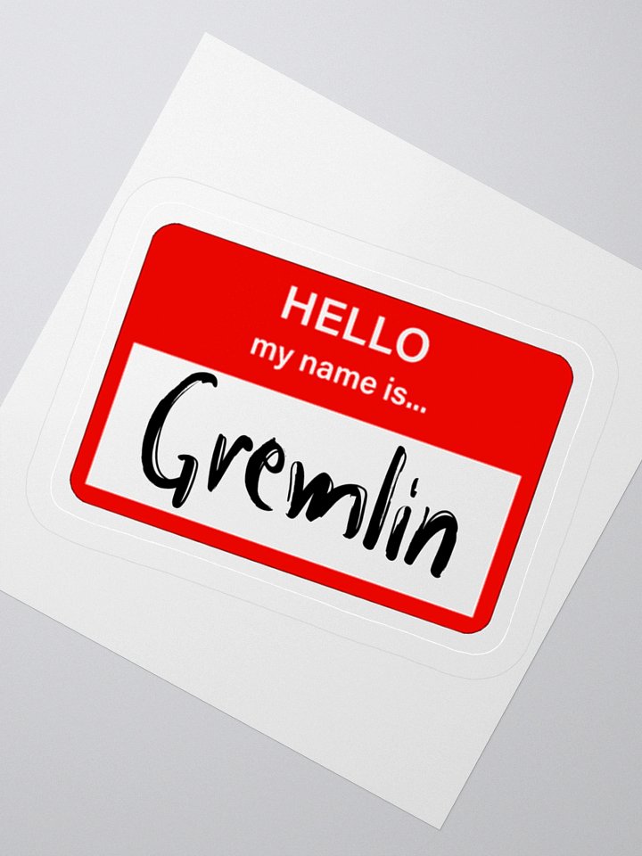 Hello, my name is... Sticker product image (4)