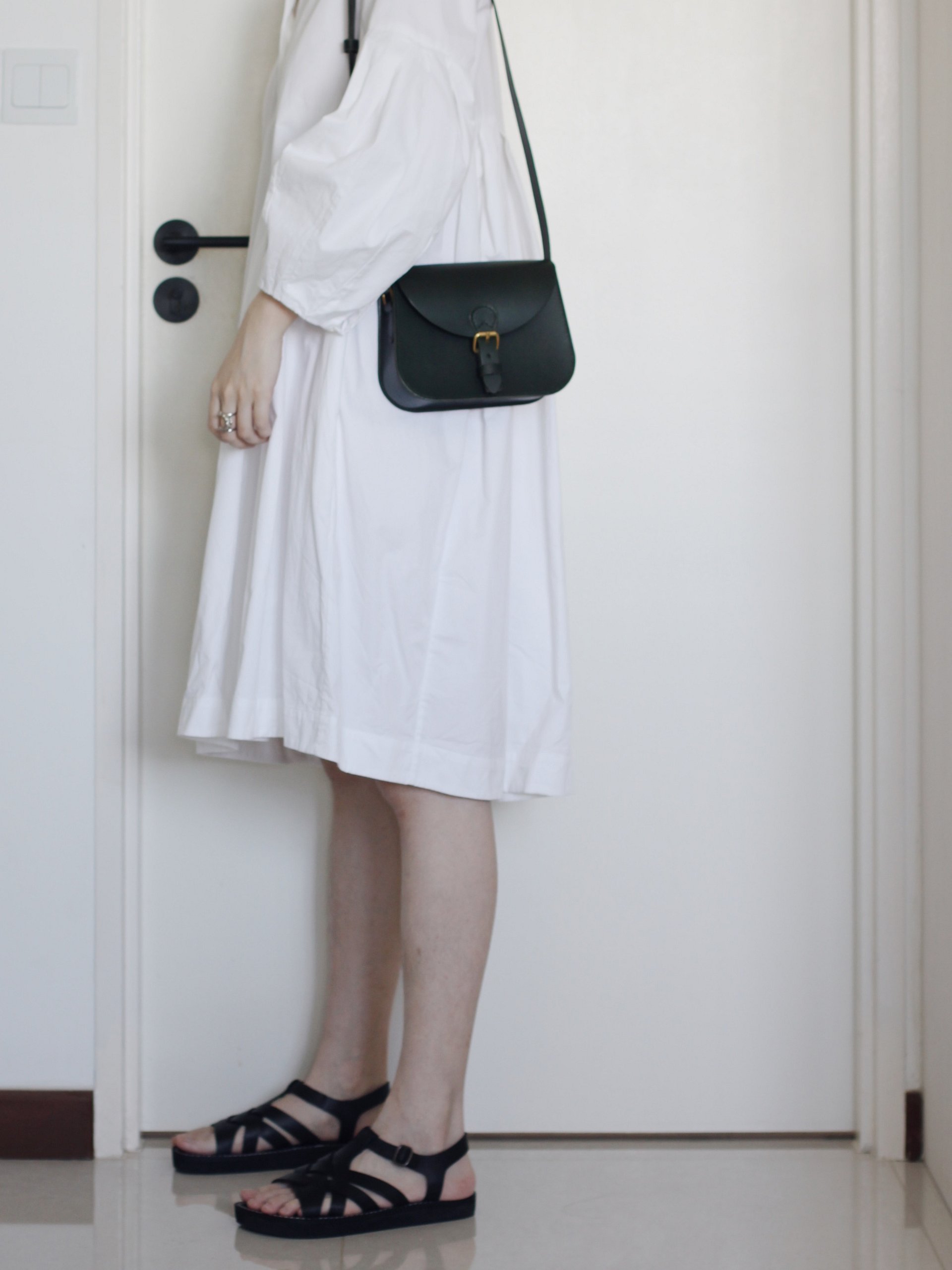 SPECIAL SALE - Dark Green Vegetable Tanned Leather Saddle Bag - Small product image (7)