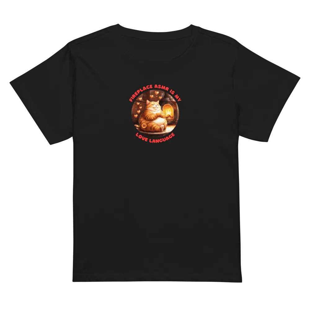 Cozy Cat - Fireplace ASMR is my Love Language | High Waisted Tee product image (1)