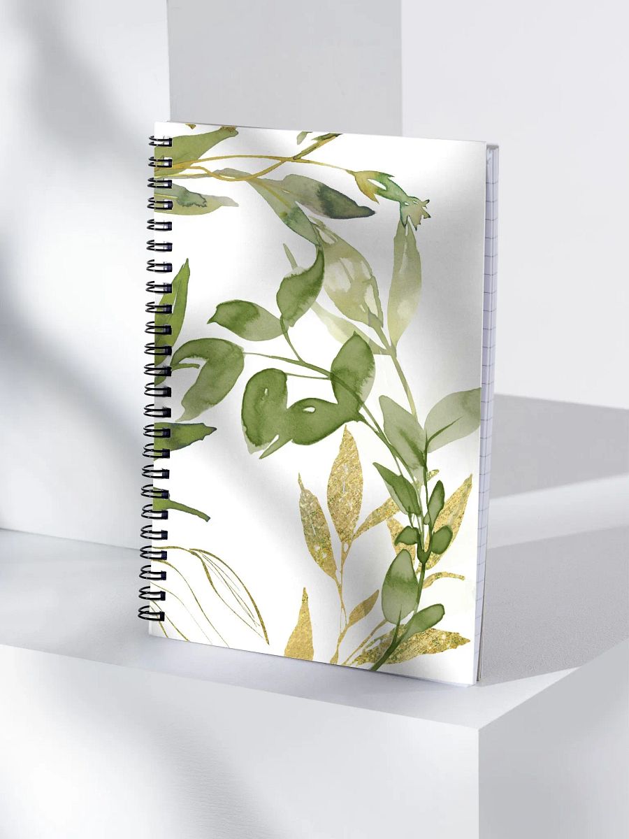Floral Leaf Spiral Notebook product image (4)