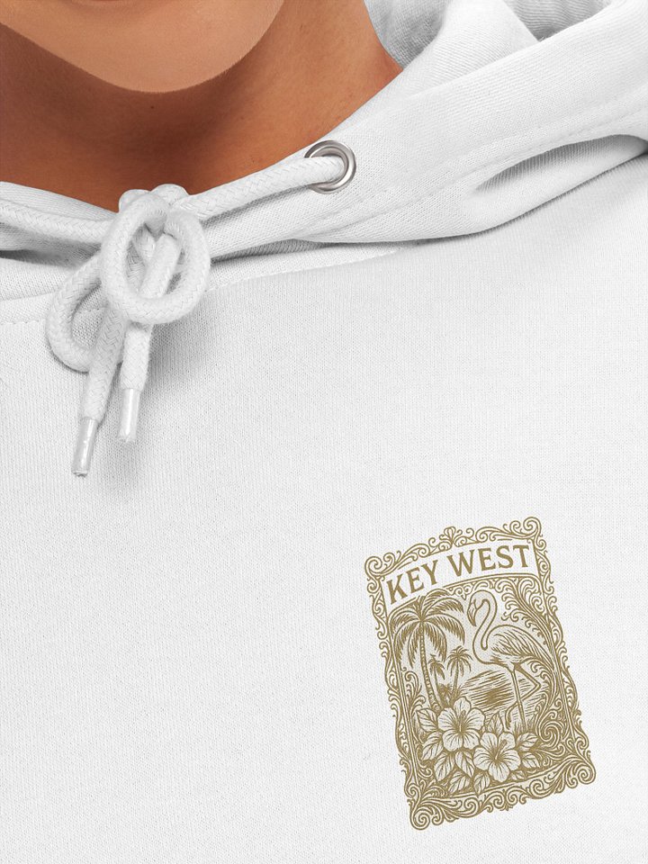Key West Premium Pullover Hoodie with Flamingo and Hibiscus product image (1)