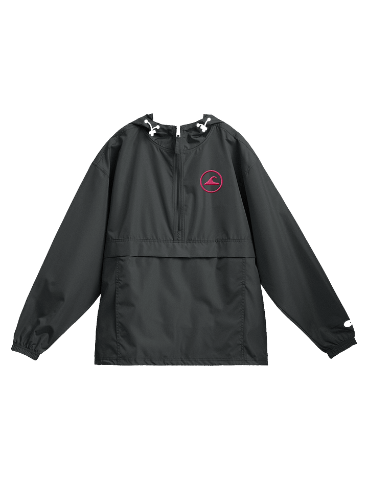 Embroidered Wave Rider Champion Packable Jacket (Flamingo) product image (1)