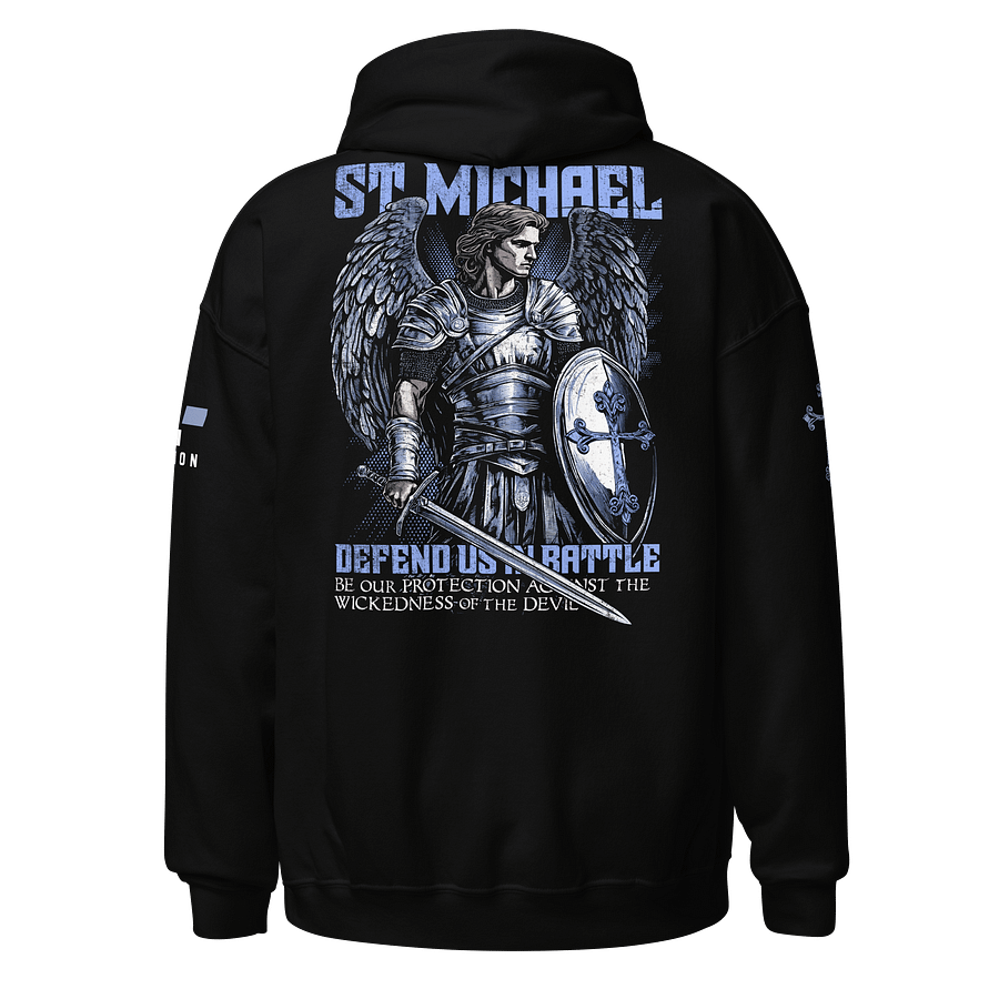 St. Michael: Defend Us in Battle Hoodie product image (1)