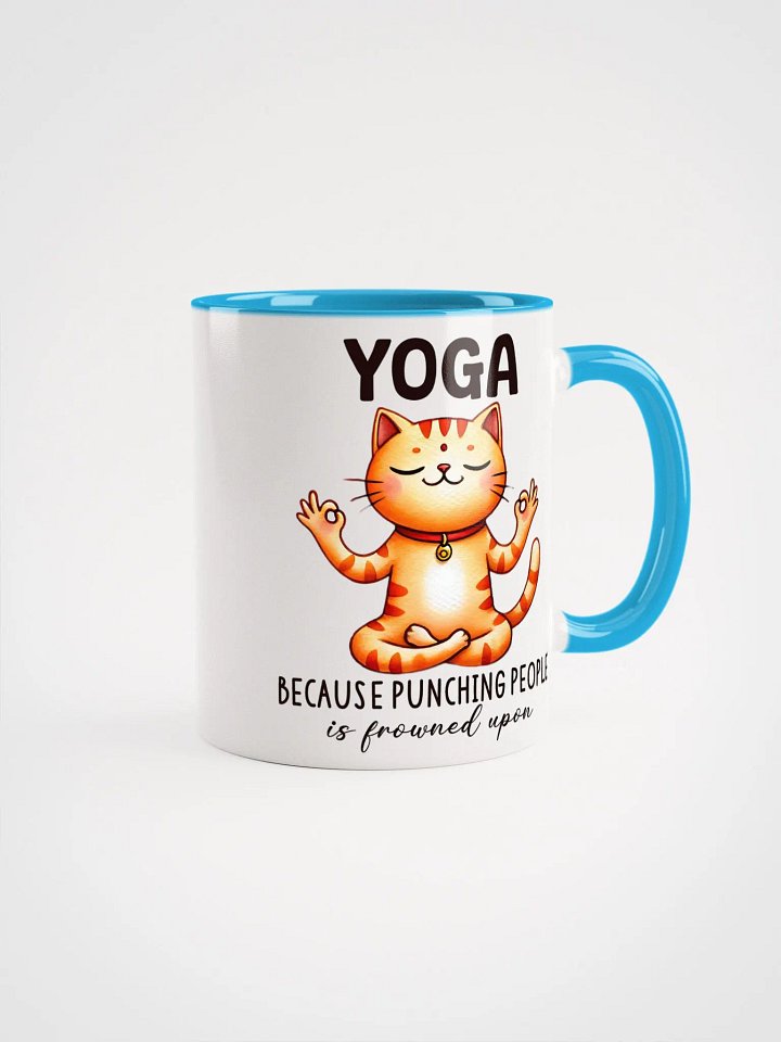 Yoga because punching people is frowned upon Mug product image (11)