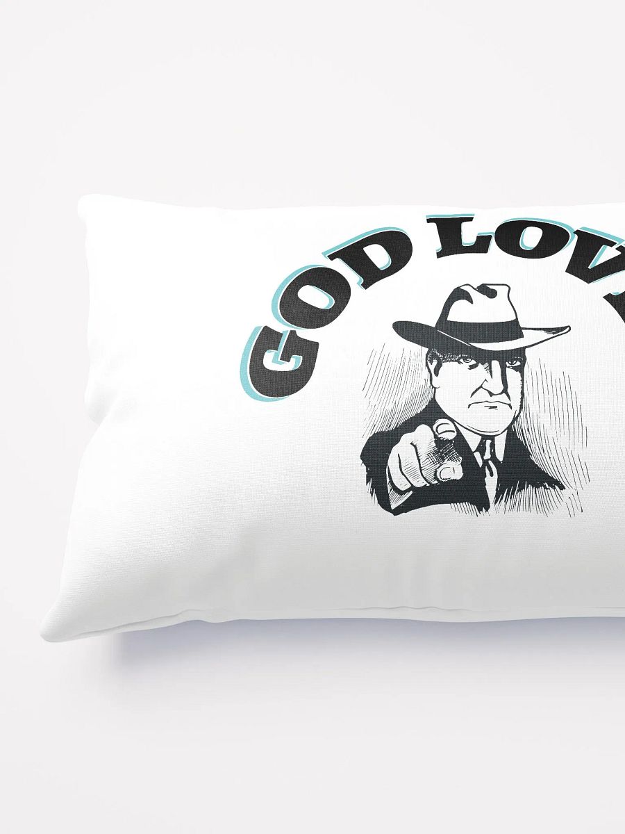 GOD LOVES YOU. Swirl Silhouette Hat Pillow product image (8)