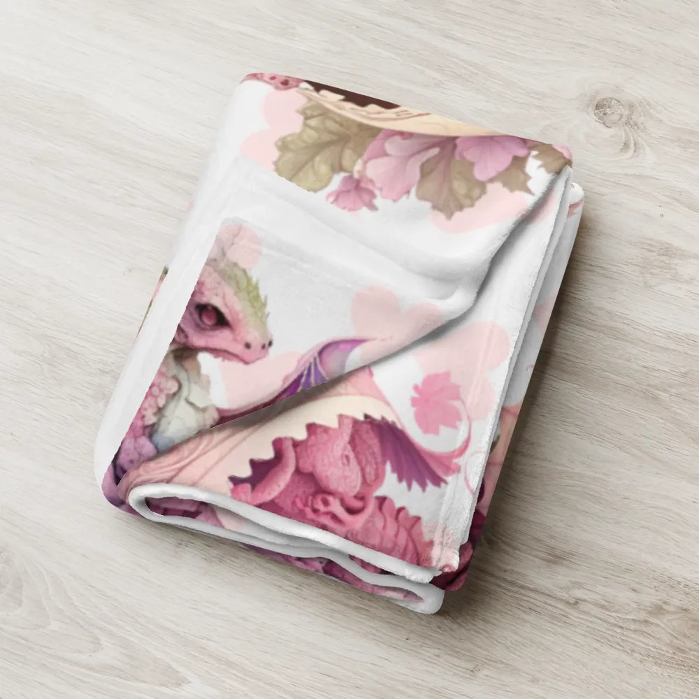 Pink Baby Dragons Throw Blanket product image (5)