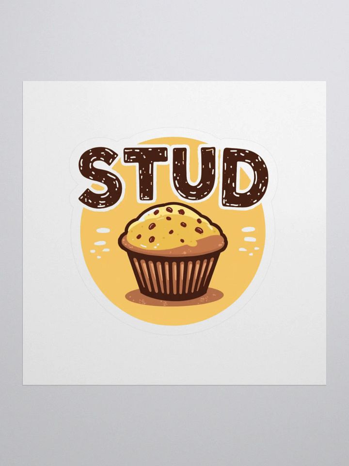 Stylish Muffin Stud Kiss Cut Stickers product image (1)