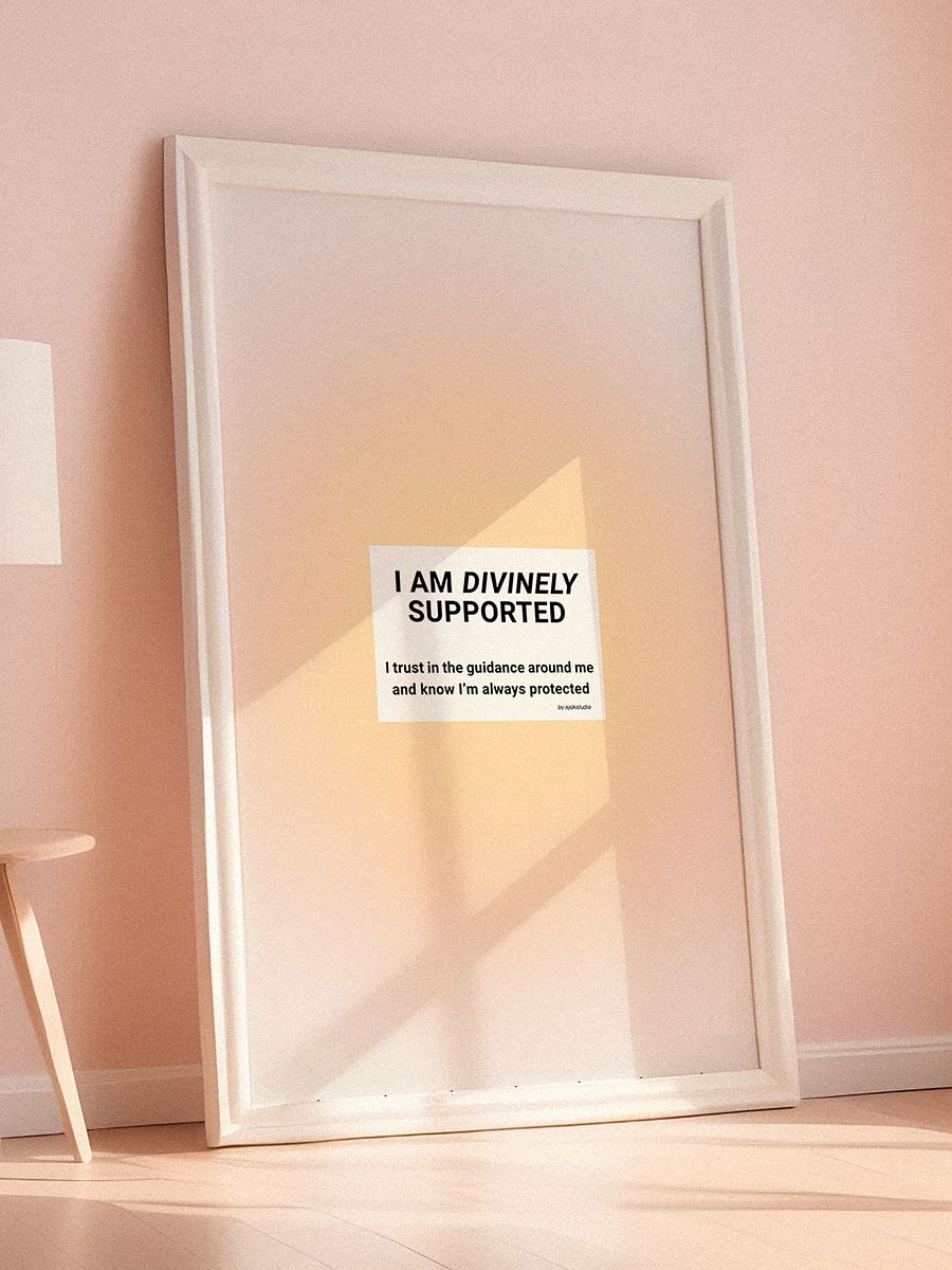 I Am Divinely Supported Gradient Print product image (4)