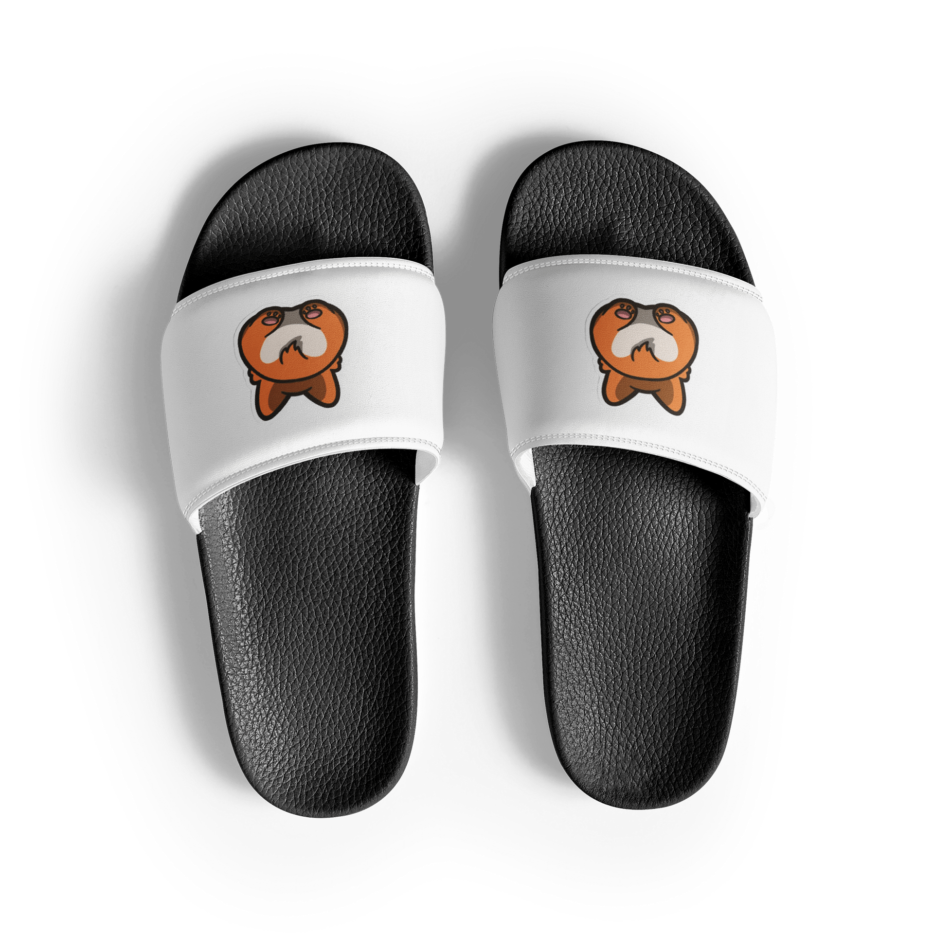 Cartoon Dog Back Men's Slides product image (3)
