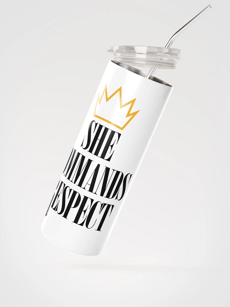 She Commands Respect Stainless Steel Tumbler product image (2)