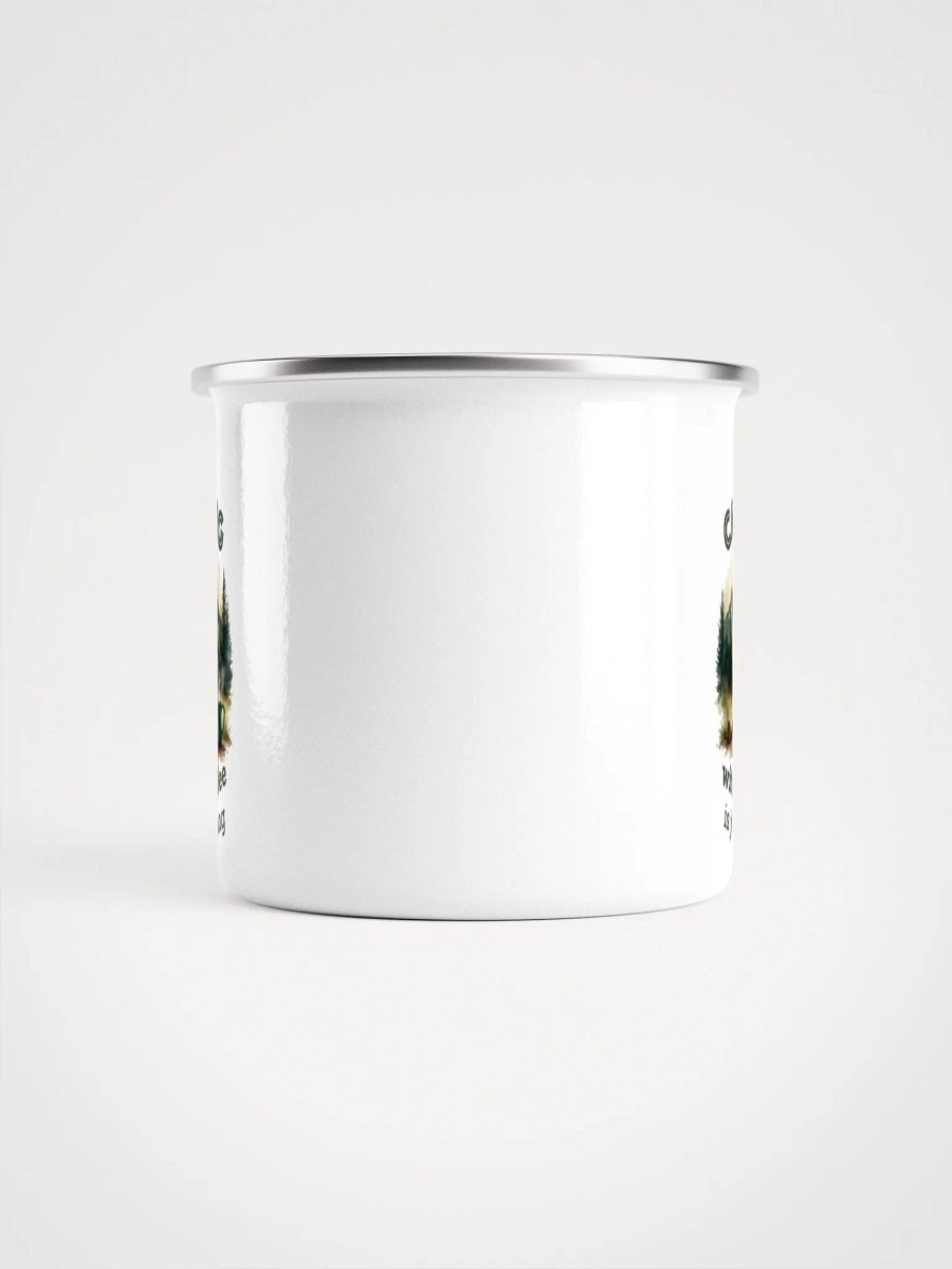 Camping Without Coffee Enamel Mug product image (3)