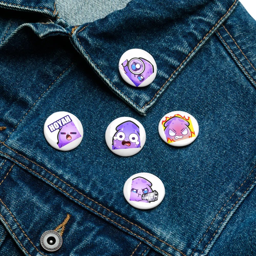 Squid Emote Pin Set [2] product image (7)