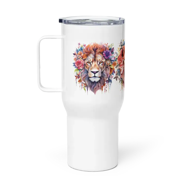 Lion Floral Travel Mug product image (1)