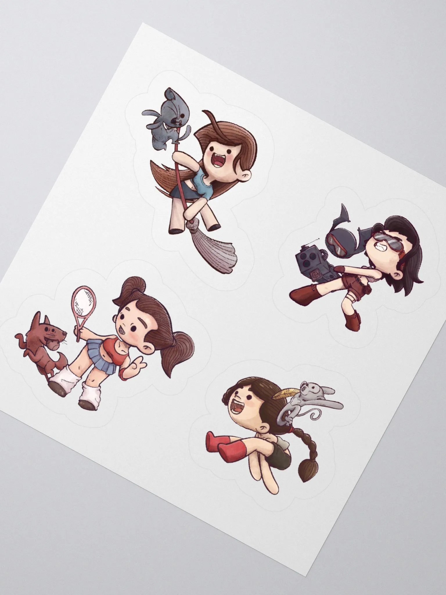 She & Her Pet | Kiss Cut Stickers product image (8)