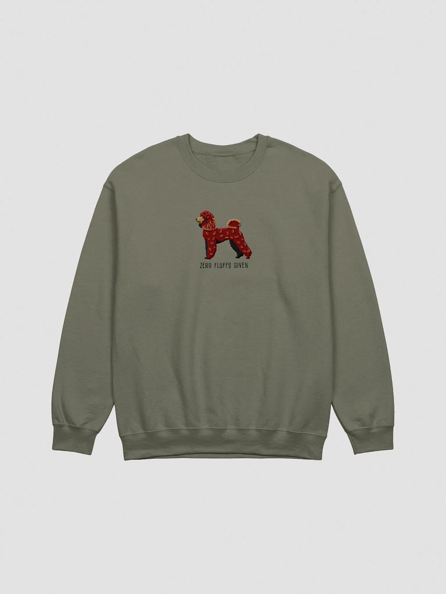Zero Fluffs Given Sweatshirt (Embroidered) of a Mini Poodle(Chocolate) product image (7)