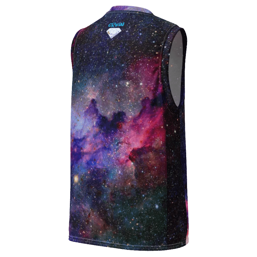 aus recyceltem Unisex-Basketballtrikot, Galaxy1 product image (3)