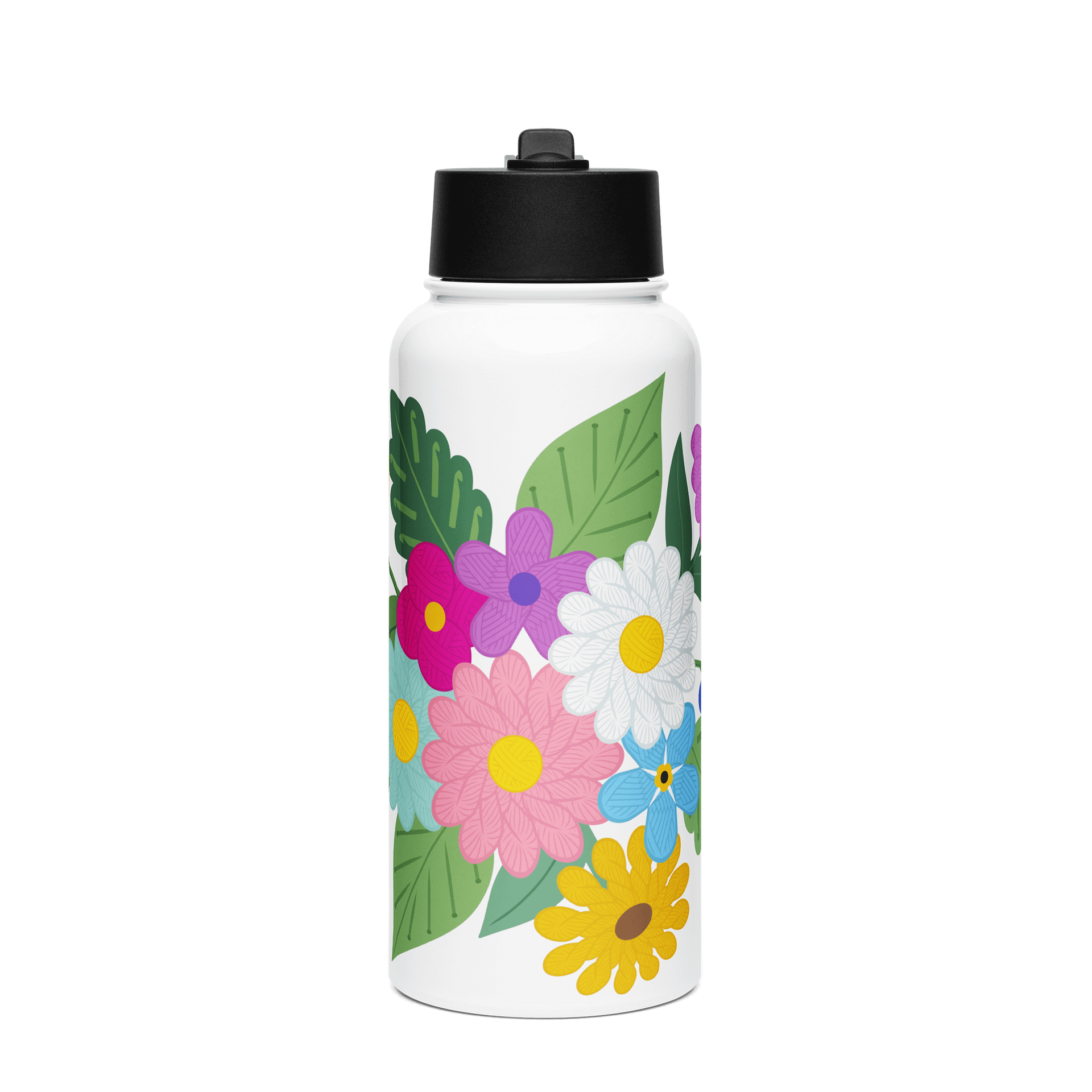 Floral Yarn 32oz Water Bottle product image (1)
