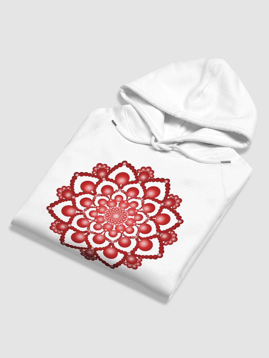 Red Dot Mandala Eco Hoodie product image (6)