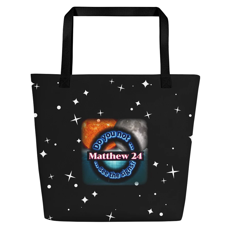 Matthew 24 - See the Signs Tote Bag with Pocket product image (1)
