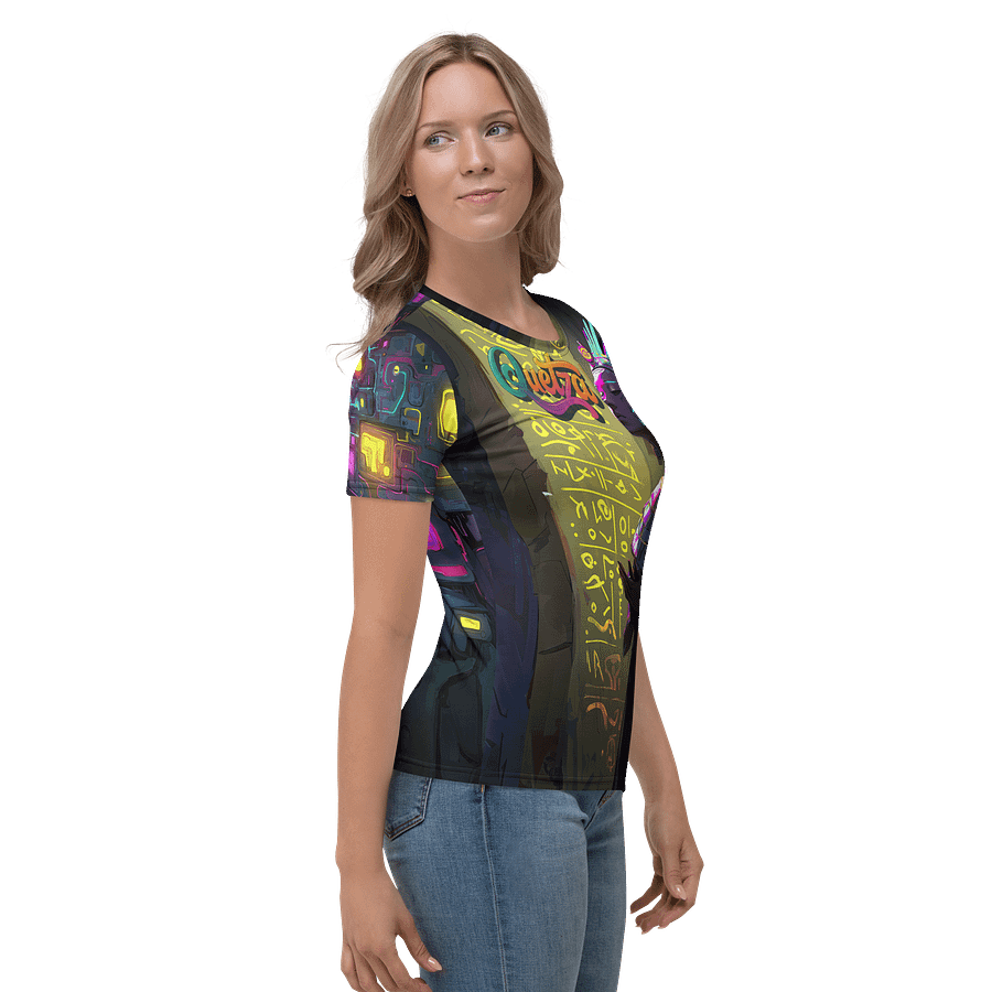 Quetza Ascendant – Neon Priestess All-Over Print Tee product image (3)