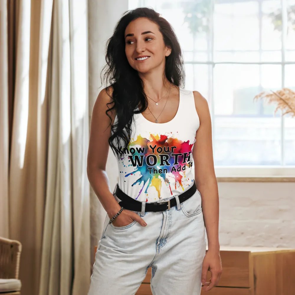 Know Your Worth Female Tank Top product image (6)