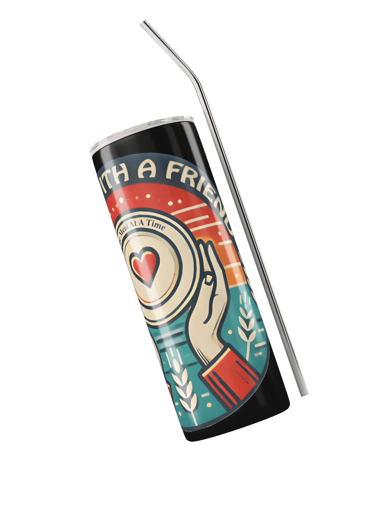 The 20oz One Meal at a Time Stainless Steel Tumbler product image (3)