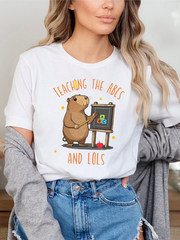 Back To School Cute Capybara Teacher T-Shirt product image (1)