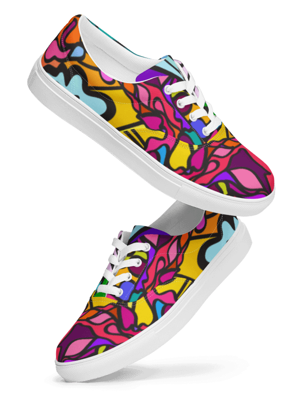 Swirls of Nature Men's Canvas Shoes - Wave at Sunset product image (8)