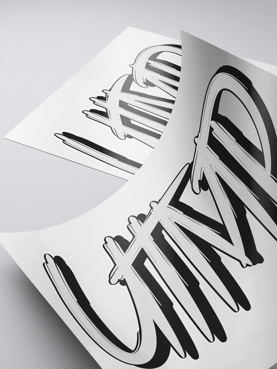 Kiss Cut Sticker - UTMP Logo White product image (3)
