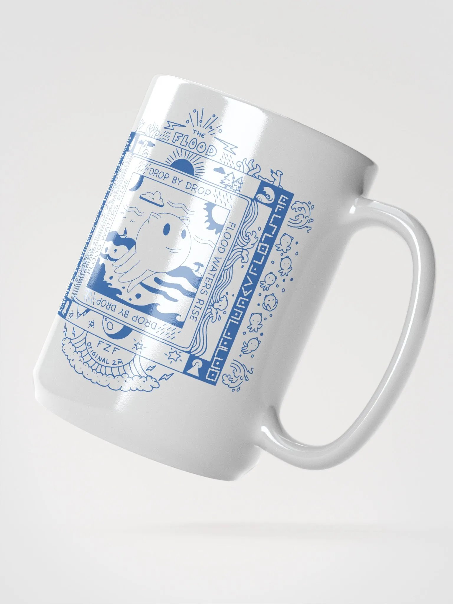 Flood Blue Line 15oz Mug - Double Sided product image (2)