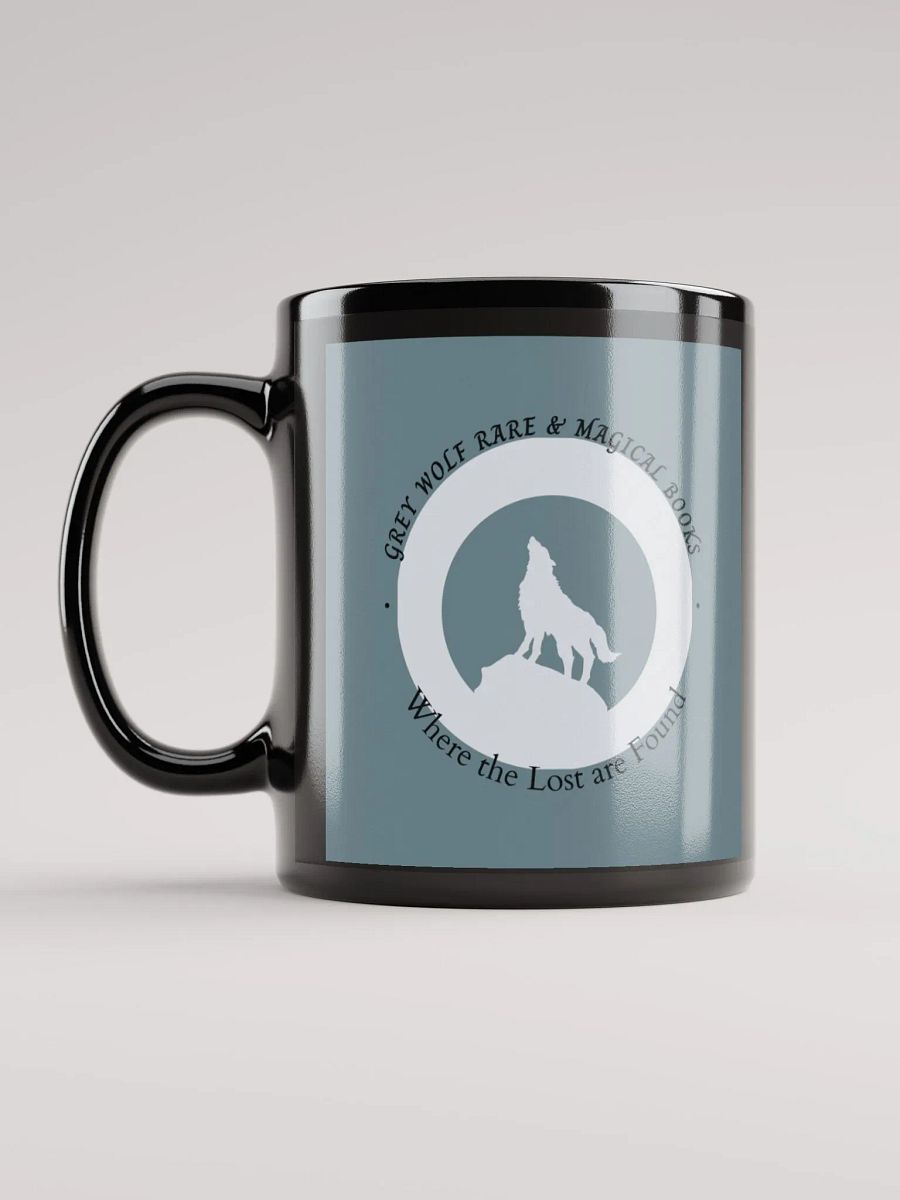 Grey Wolf R & M Books Black Mug product image (6)