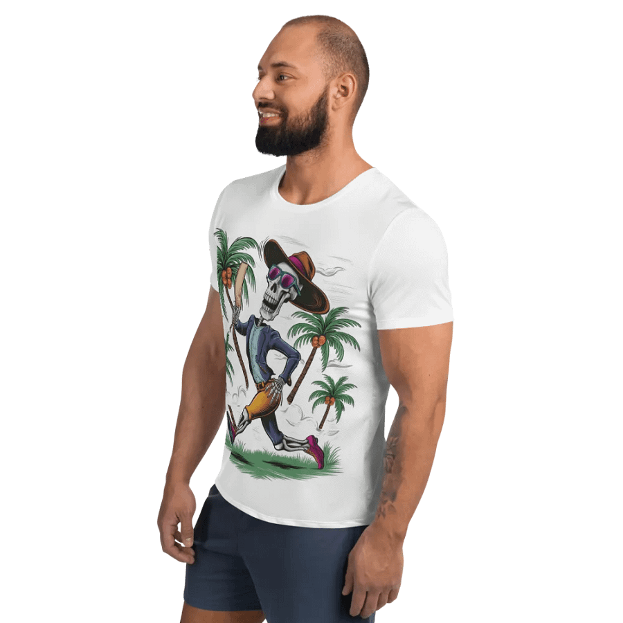 Skeleton Samba All-Over Athletic Tee product image (3)