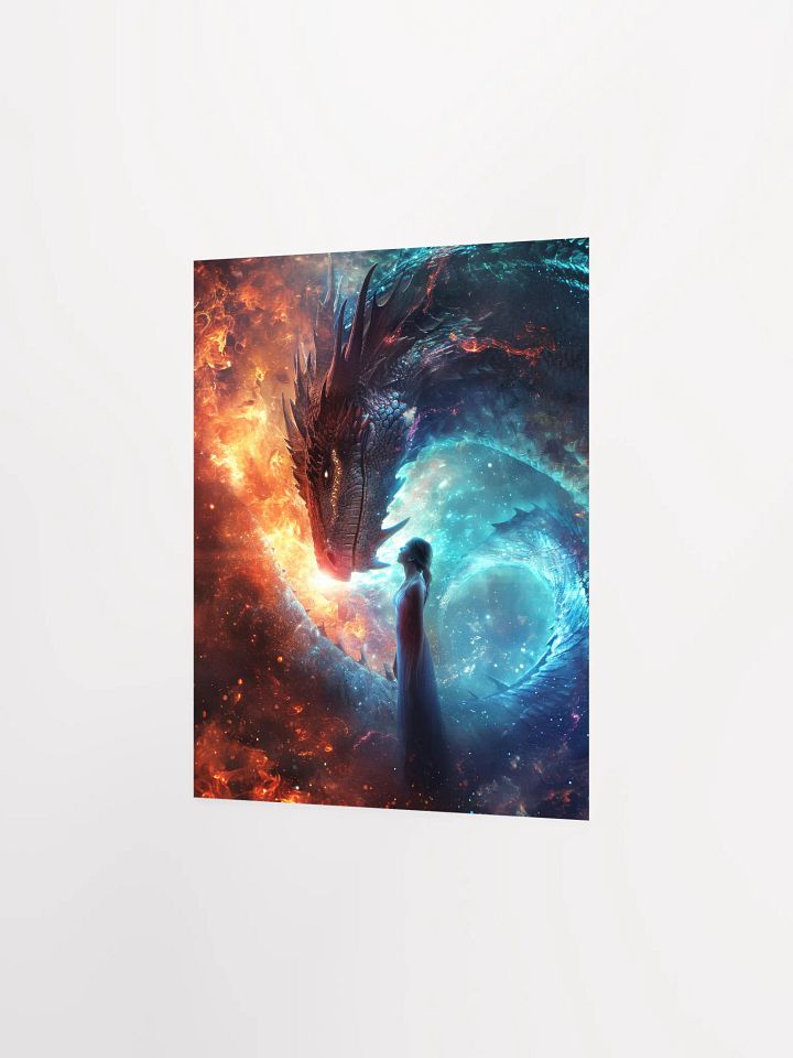 Girl connecting with her dragon 02 - Poster product image (9)