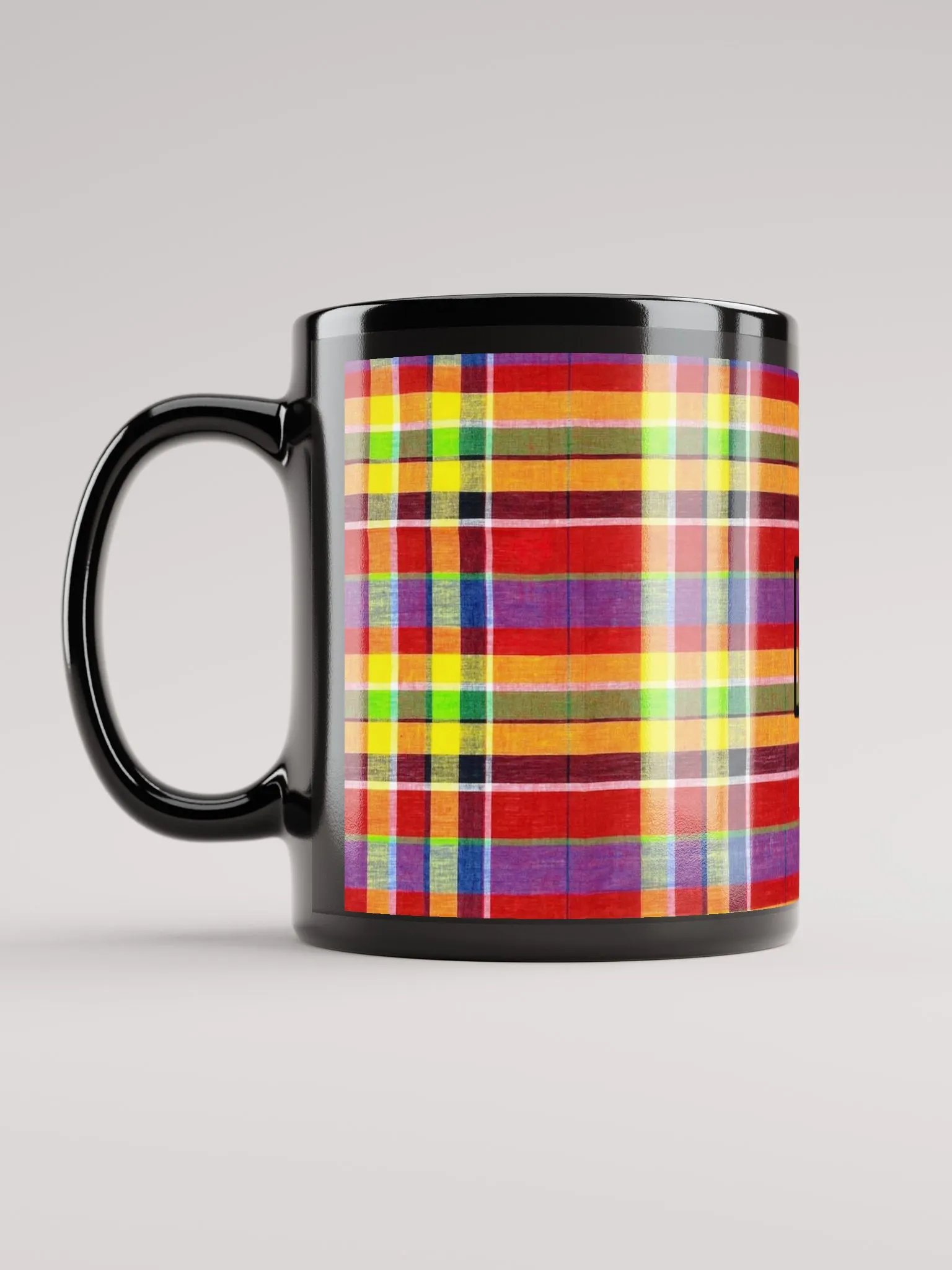8T Sips Madras Black Glossy Mug product image (6)