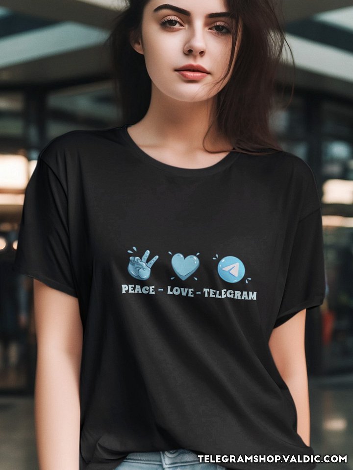 Camiseta Paz, Amor y Telegram product image (1)