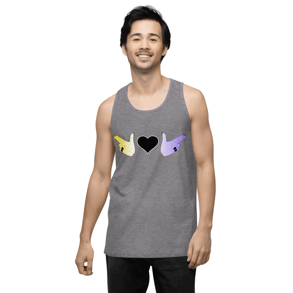 Finger Guns (enby flag) Tank M product image (2)