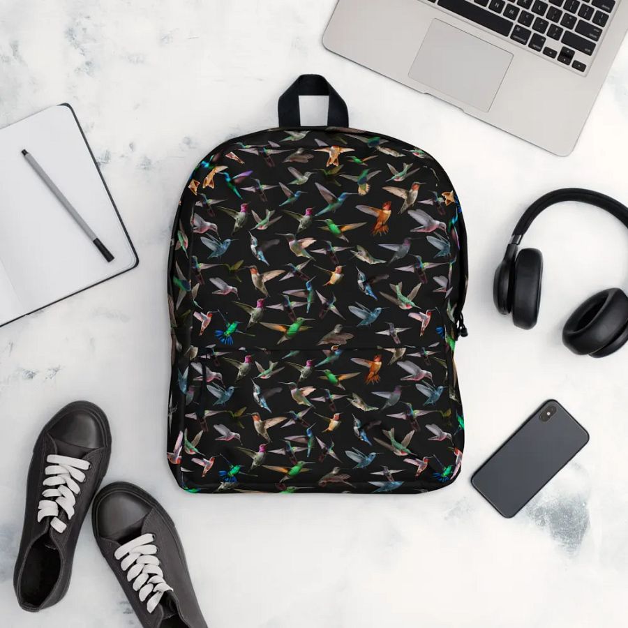 Vibrant Hummingbird Flight Backpack for birders moms dads friends product image (12)