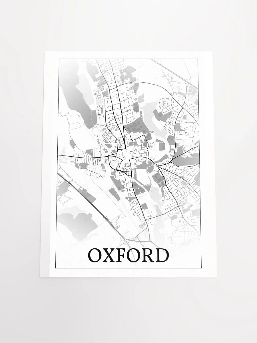 Oxford, England, city map print product image (18)