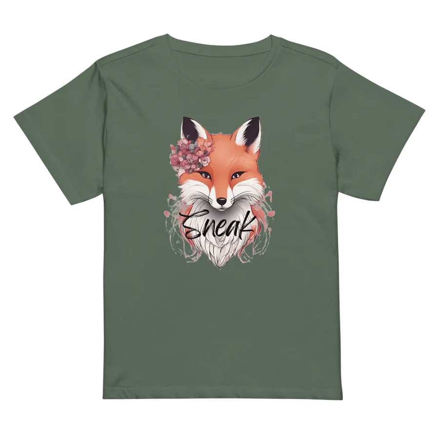 Flower Fox Sneak High-Waisted T-Shirt product image (24)