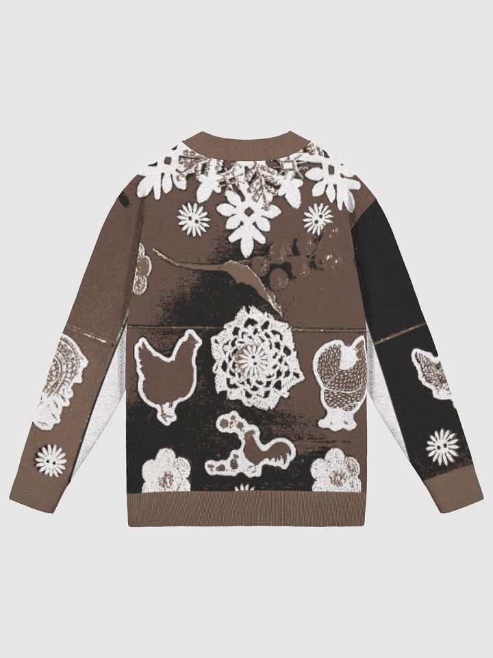 Fall Rooster Chic Jacquard Knit Cardigan product image (2)